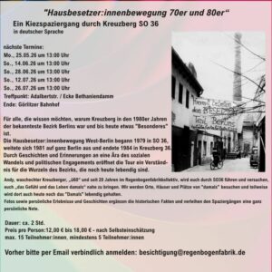 Kiezspaziergang durch das „widerständige SO36“ @ Adalbertstraße | Berlin | Mitte | Deutschland